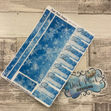 One sheet week planner stickers - snowflakes (DPD2419)