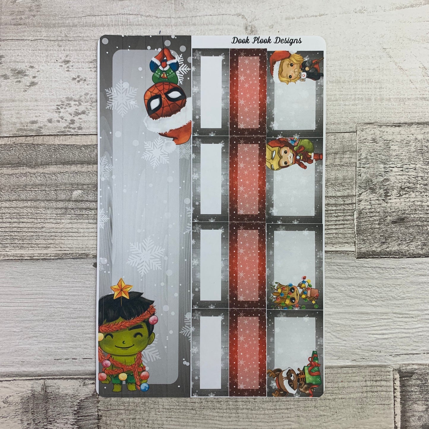 Xmas Hero (can change month) Monthly View Kit for the Erin Condren Planners