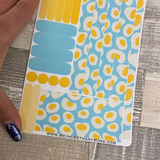 (0326) Passion Planner Daily stickers - Fried Egg