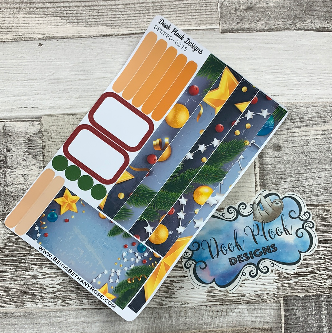 (0275) Passion Planner Daily stickers - Christmas Tree stars