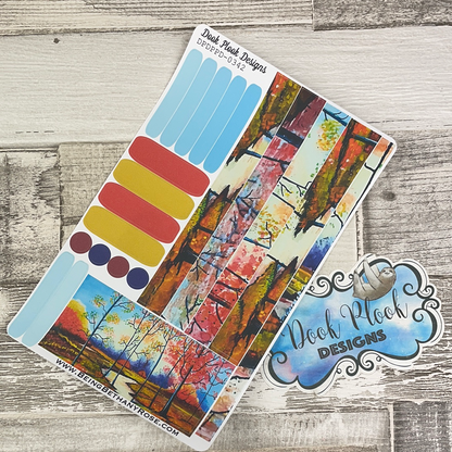 (0342) Passion Planner Daily stickers - Watercolour Park