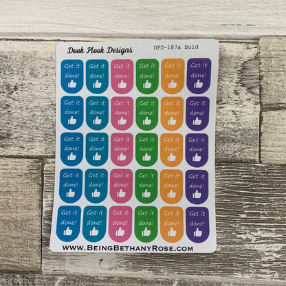 Get it done stickers  (DPD187 abcd)