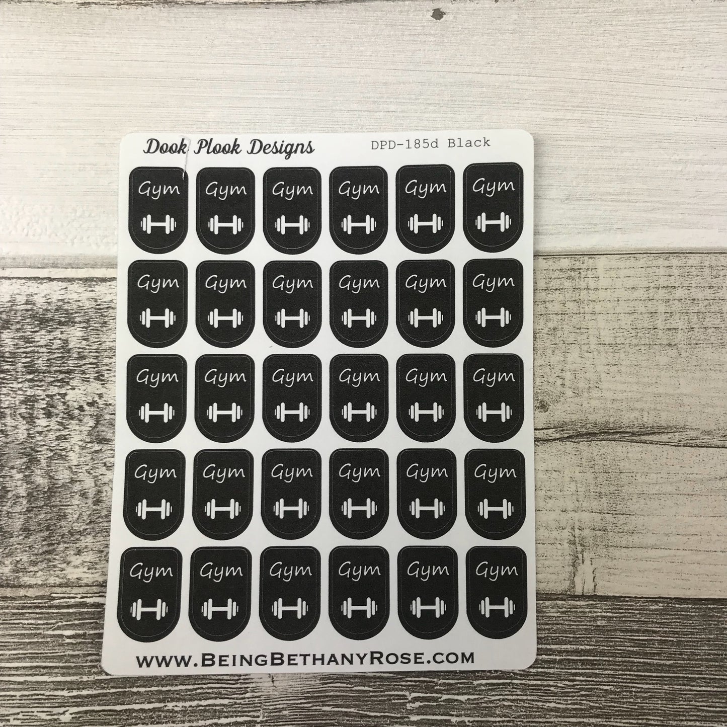 Gym workout stickers (DPD 185)