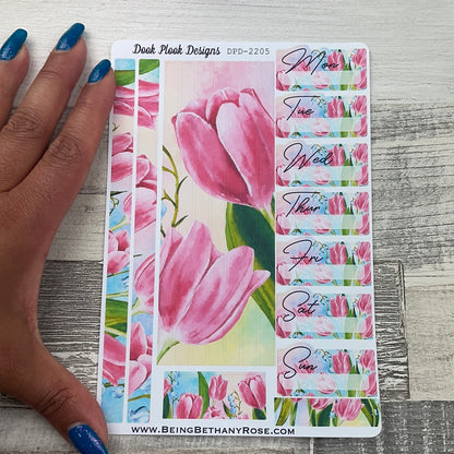One sheet week medium passion planner stickers - Tulips (DPD2205)
