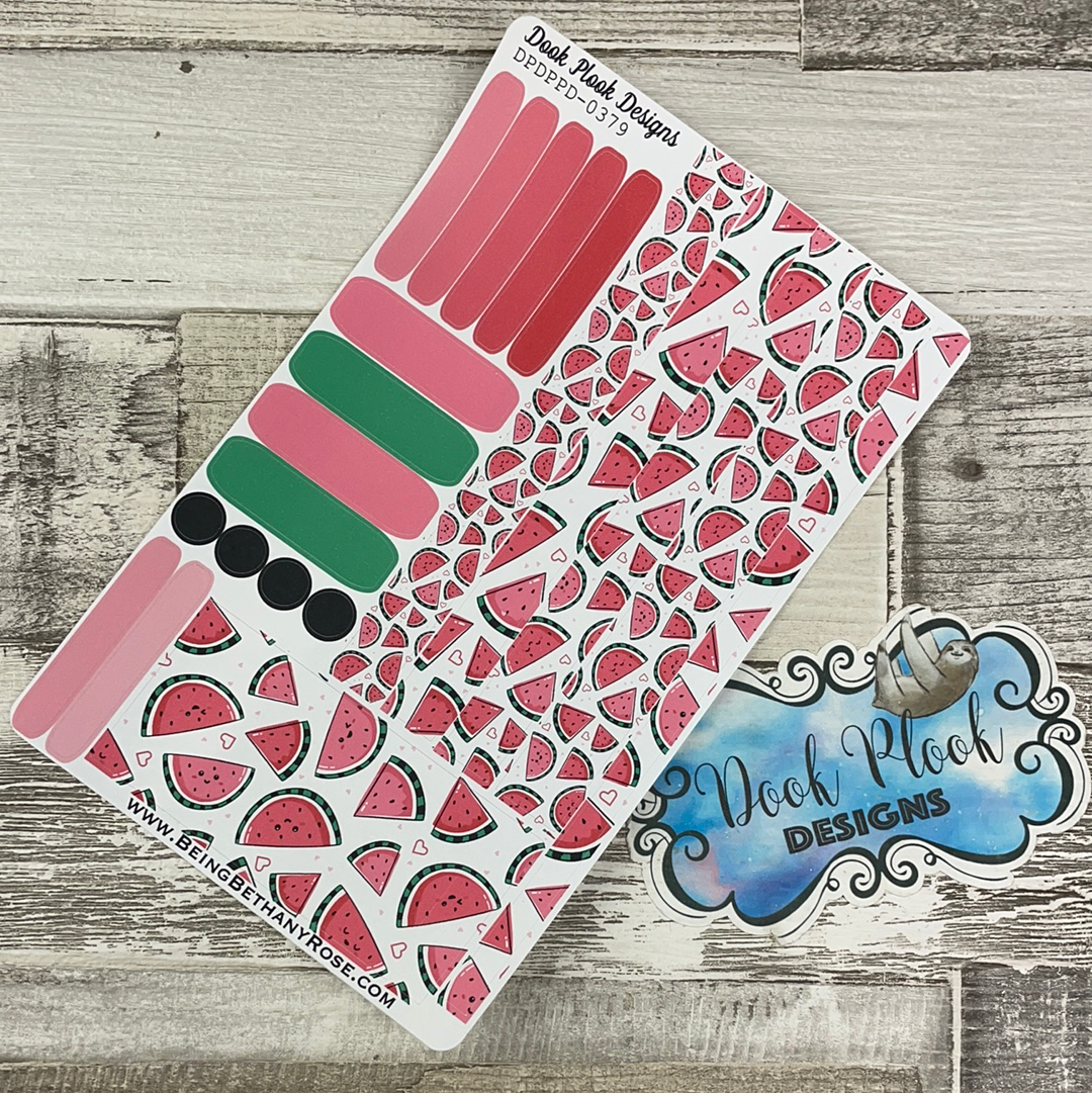 (379) Passion Planner Daily stickers - Watermelon