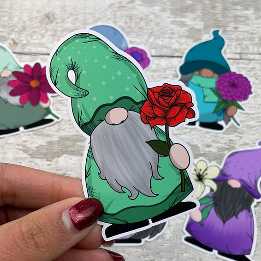 I'll bring you flowers Gonk Diecut (Gnorman)