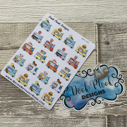 Food van / truck stickers (DPD345)