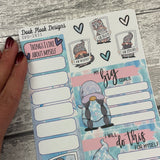 Peggy Kendall positivity Journal planner stickers (DPD2833)