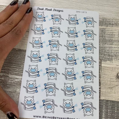 Covid Cat stickers (DPD1873)