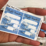 Flight Tracker stickers (Small Sampler Size) A744