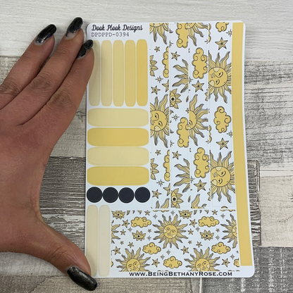 (0394) Passion Planner Daily stickers - Sunface