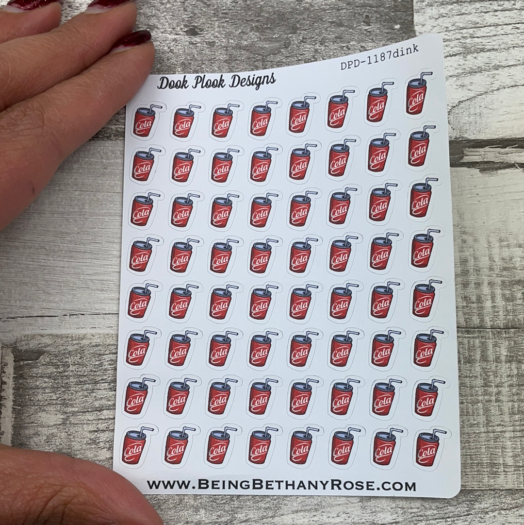 Coke / Soda / fizzy drink stickers  (DPD1187-88dink)