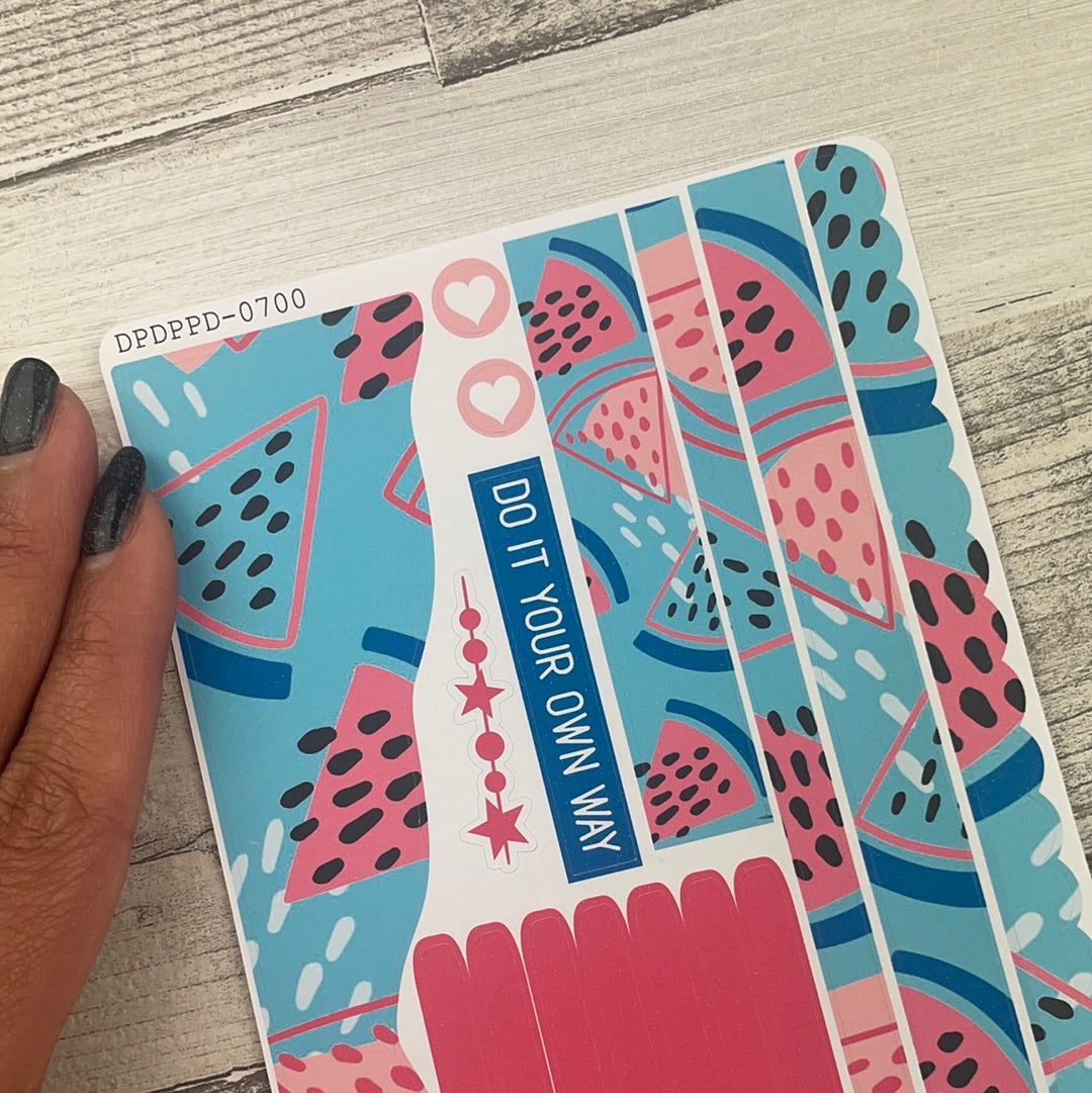 (0700) Passion Planner Daily Wave stickers - Mel