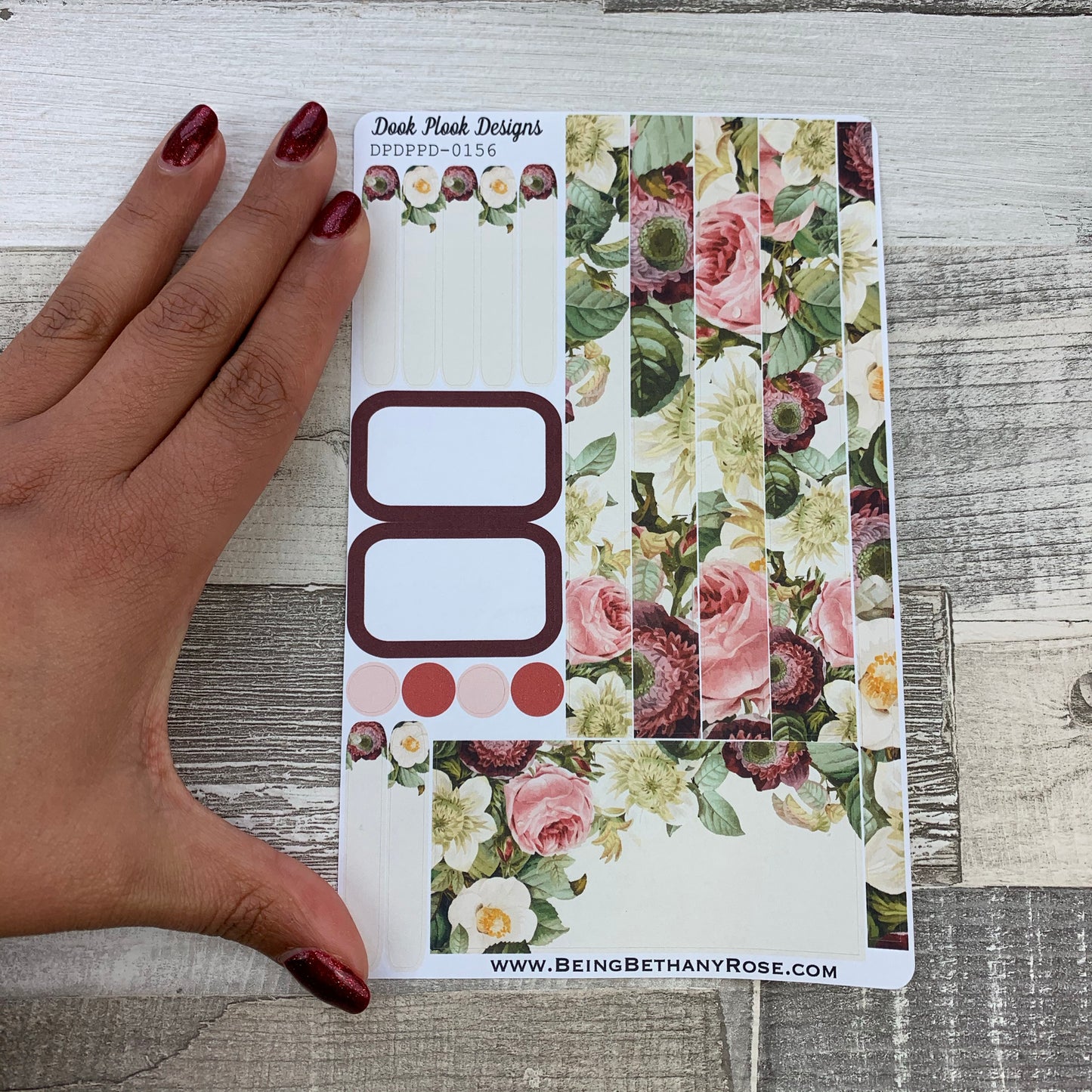 (0156) Passion Planner Daily stickers - Watercolour