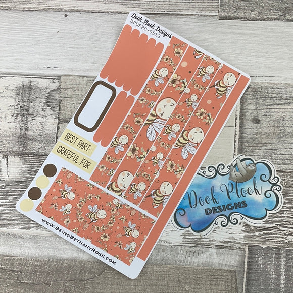 (0513) Passion Planner Daily stickers - Bees knees