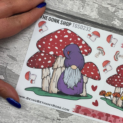 Michone Mushroom Scene Gonk Stickers (TGS0232)