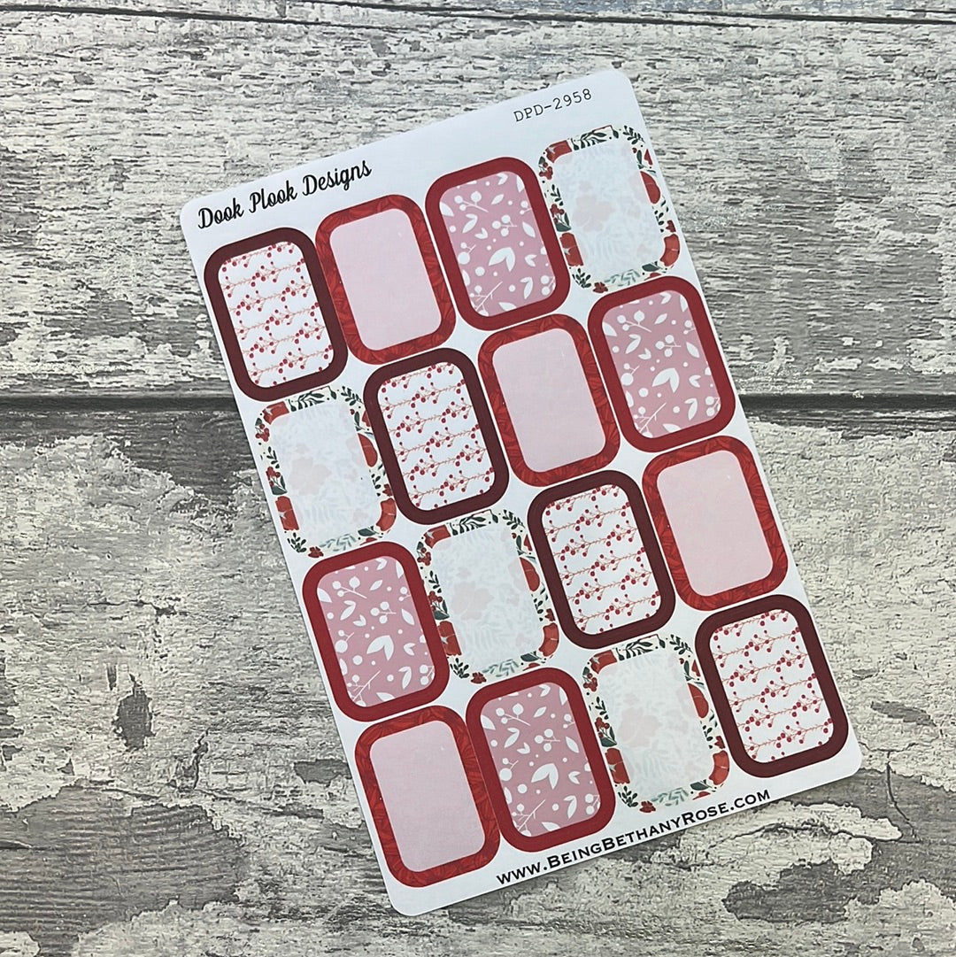 Micah half boxes Journal planner stickers (DPD2958)