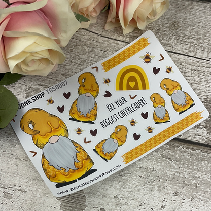 Honey Bee Gnorman Gonk Stickers (TGS0067)