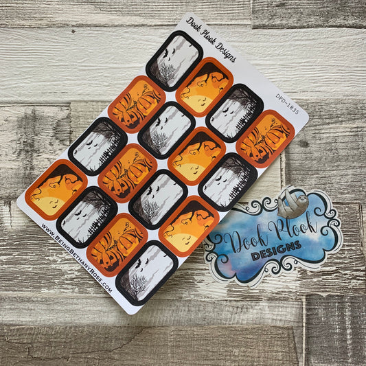 Halloween half box stickers (DPD1835)