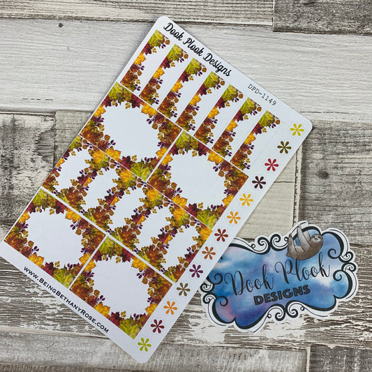 Autumn mixed box stickers for Erin Condren vertical  (DPD1149)