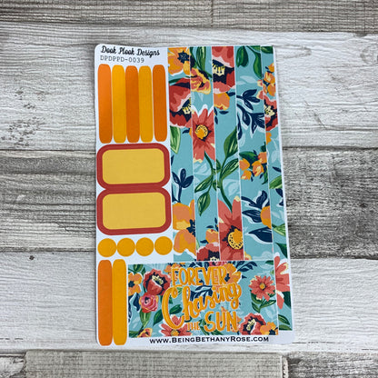 (0039) Passion Planner Daily stickers - Chasing Sun