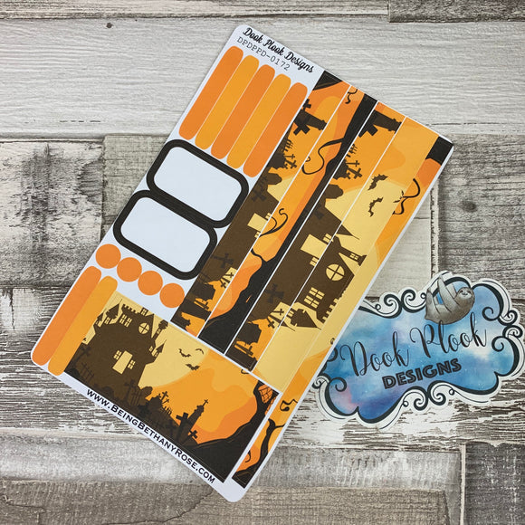 (0172) Passion Planner Daily stickers - Horror House