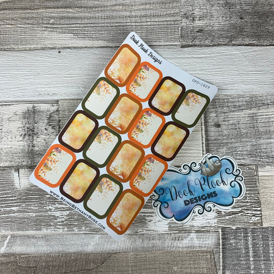 Autumn half box stickers (DPD1829)