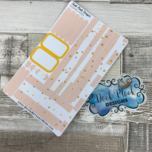 (0064) Passion Planner Daily stickers - Gold Confetti