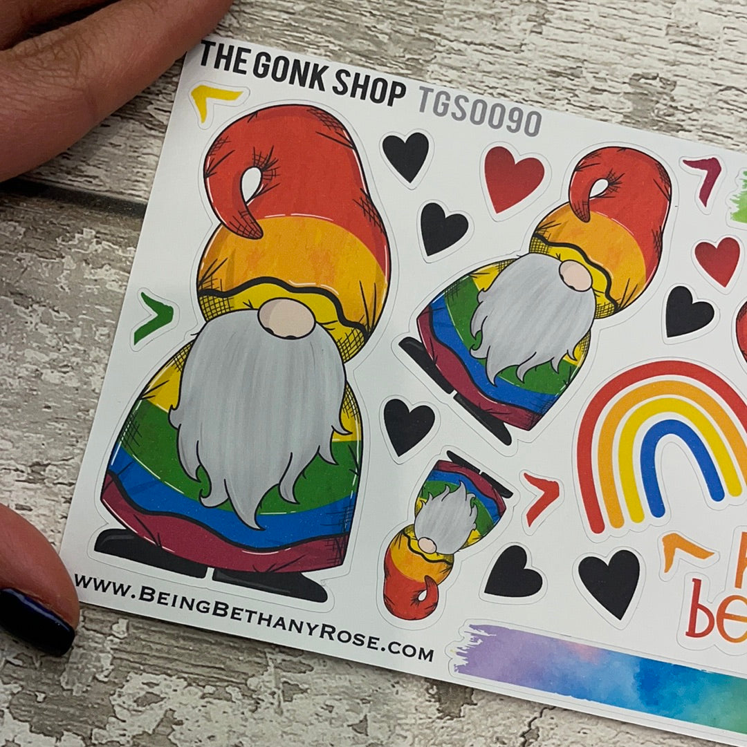 Rainbow Gnorman Gonk Stickers (TGS0090)