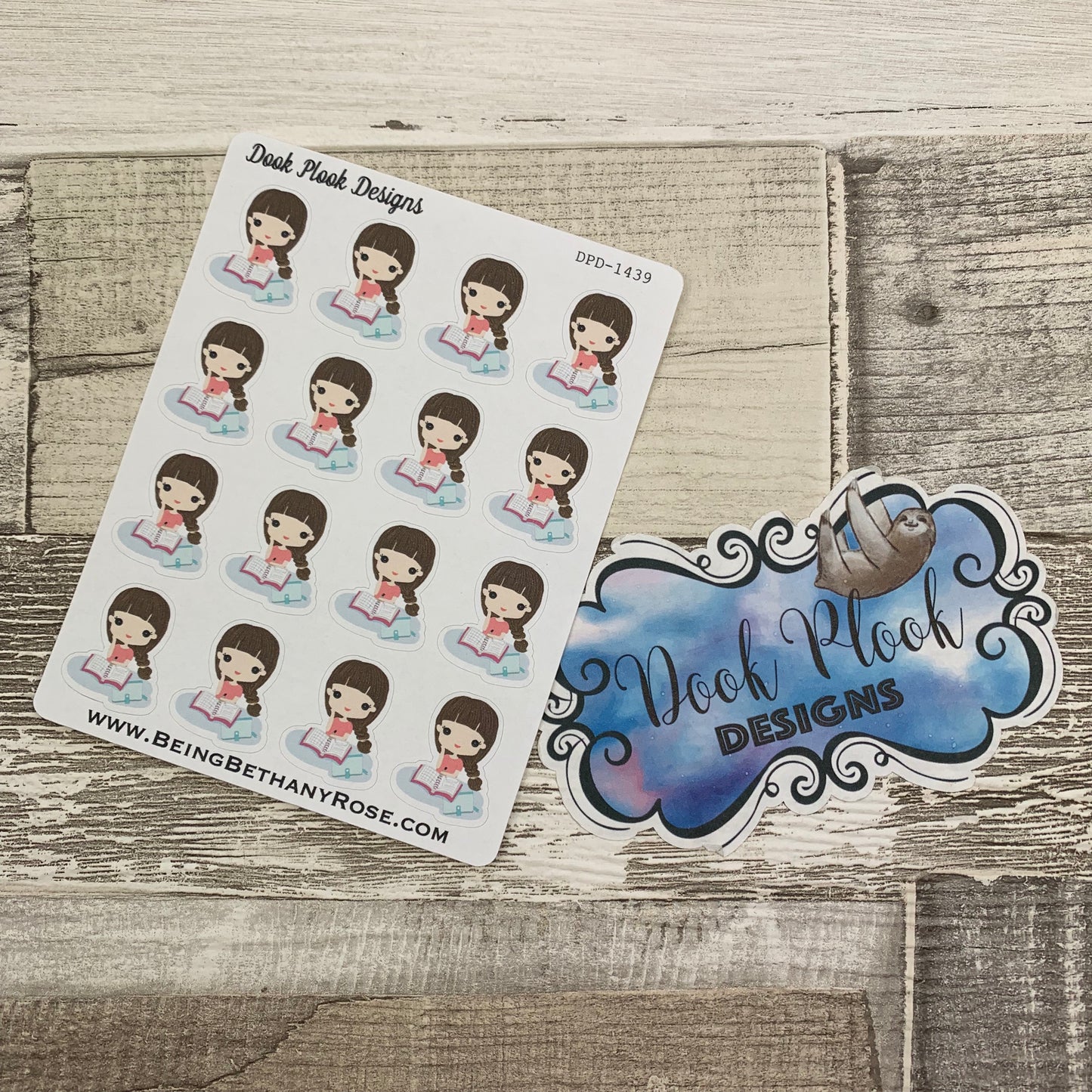 White Woman - Planner Girl Stickers (DPD1439)