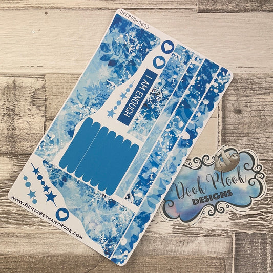 (0603) Passion Planner Daily Wave stickers - frosty