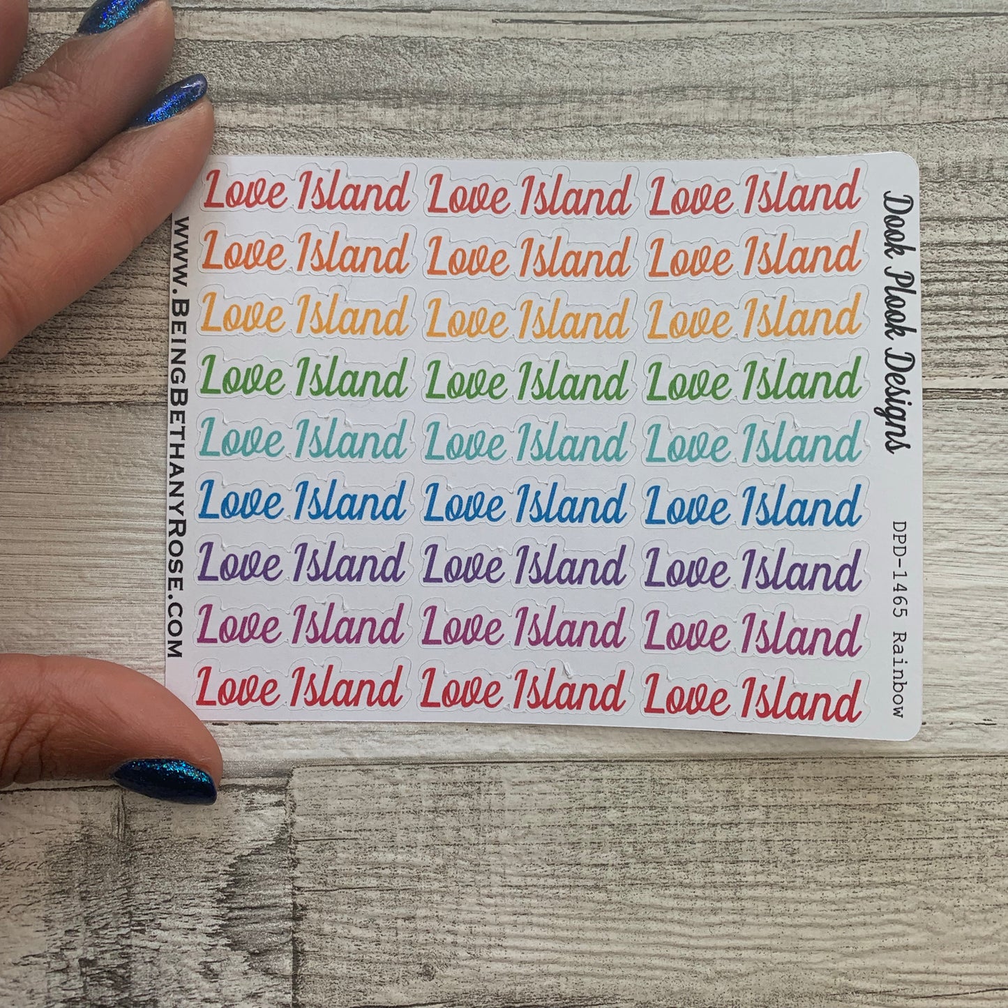 Love Island stickers (DPD1465)