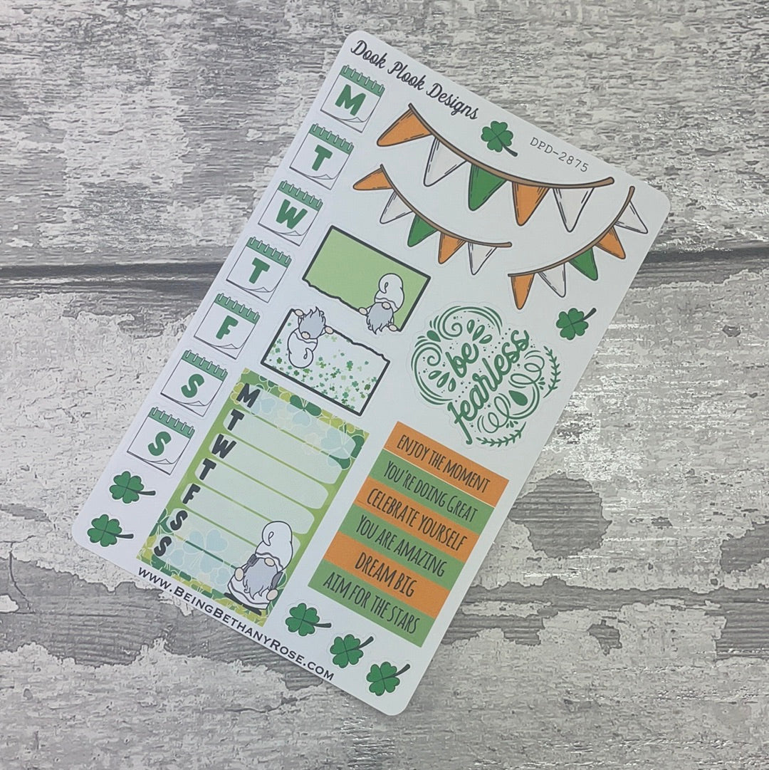 St Patricks day Journal Week planner stickers (DPD2875)