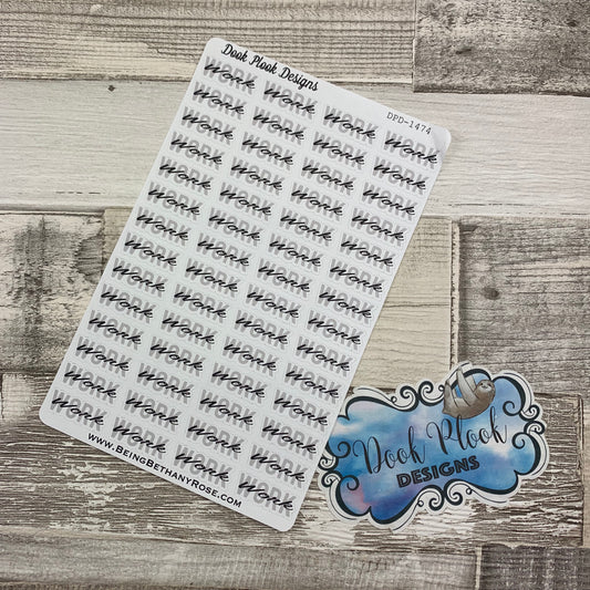 Word stickers - Work  (DPD1474)