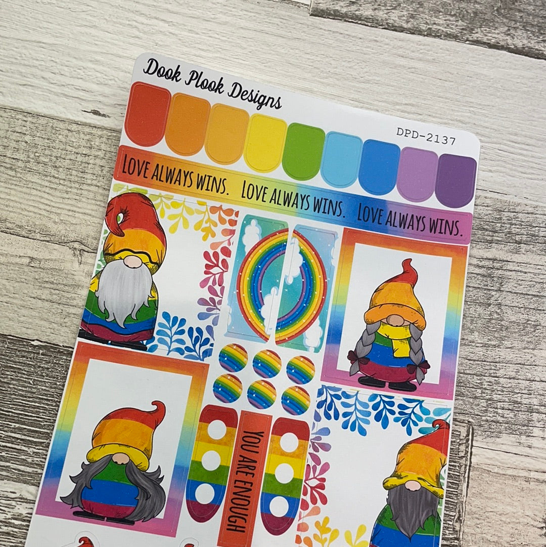 Rainbow Pride functional stickers  (DPD2137)