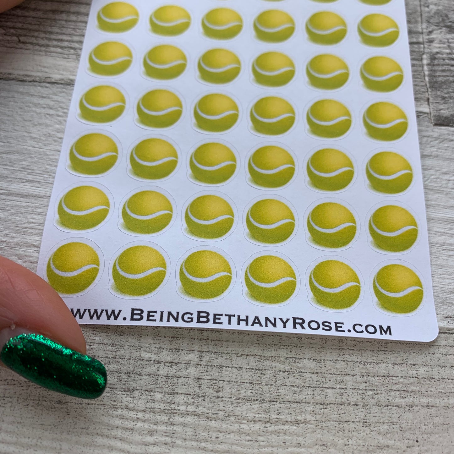 Tennis ball stickers (DPD125)