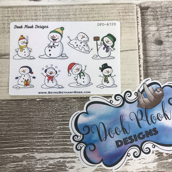 Snowmen / Snowman stickers (Small Sampler Size) A720