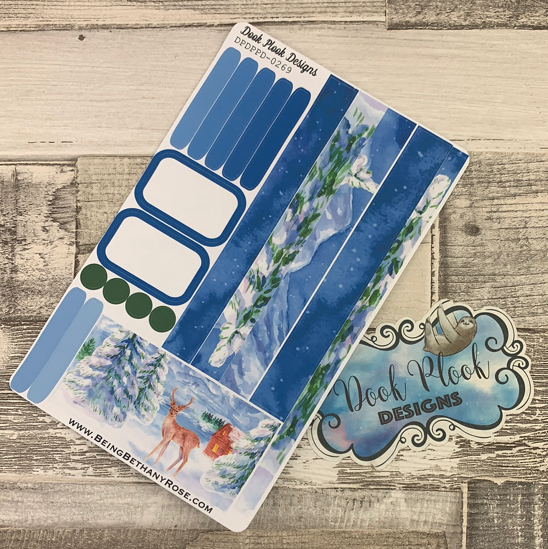 (0269) Passion Planner Daily stickers - Winter Stag