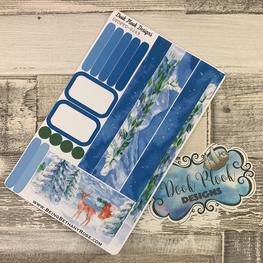 (0269) Passion Planner Daily stickers - Winter Stag