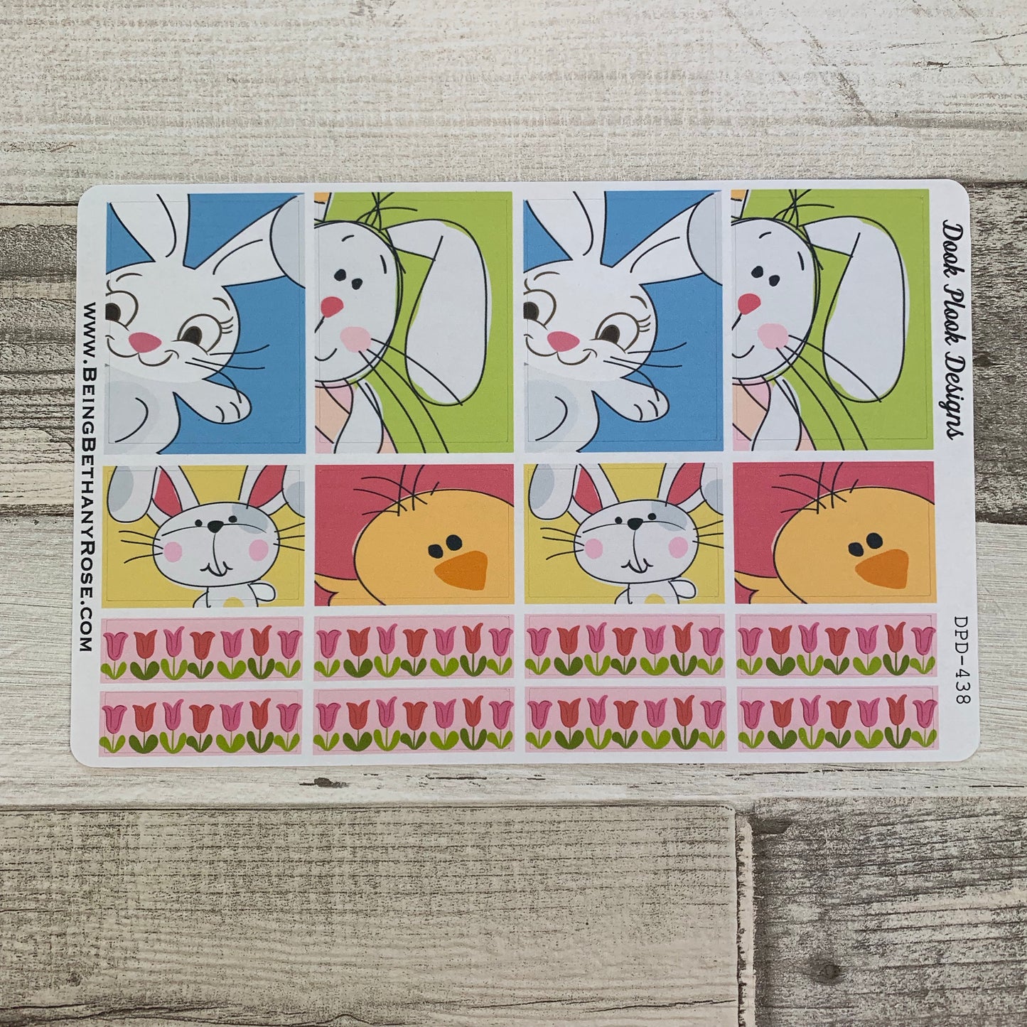 Easter cartoon box stickers for Erin Condren Vertical (DPD438)