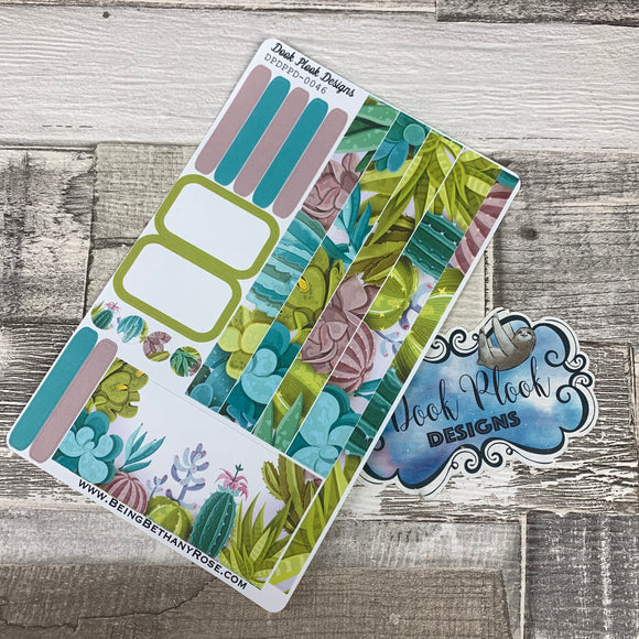 (0046) Passion Planner Daily stickers - succulents