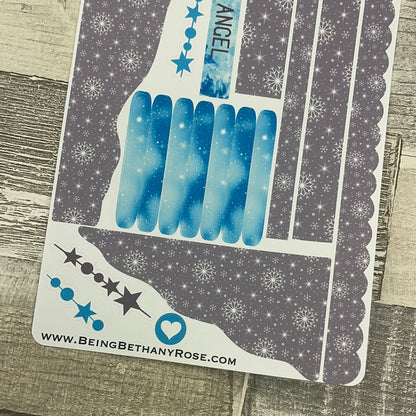 (0597) Passion Planner Daily Wave stickers - snowflake