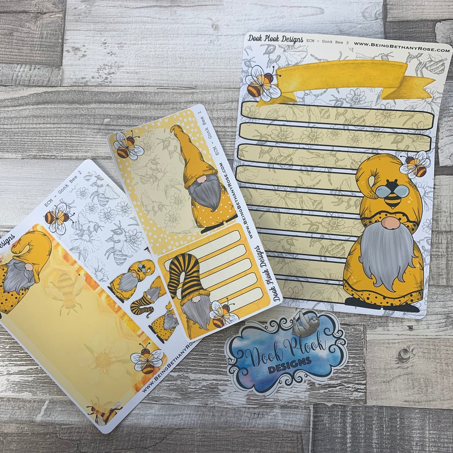 Erin Condren Month Dashboard Note Pages (Bee Gonk)