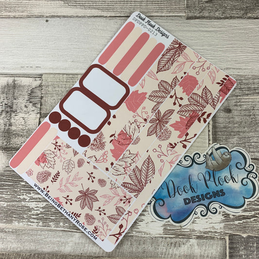 (0213) Passion Planner Daily stickers - Pink Autumn