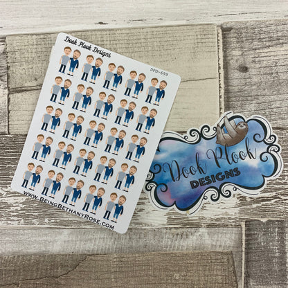 Gay couple stickers (DPD699)