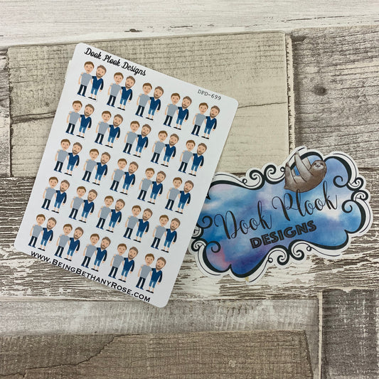 Gay couple stickers (DPD699)