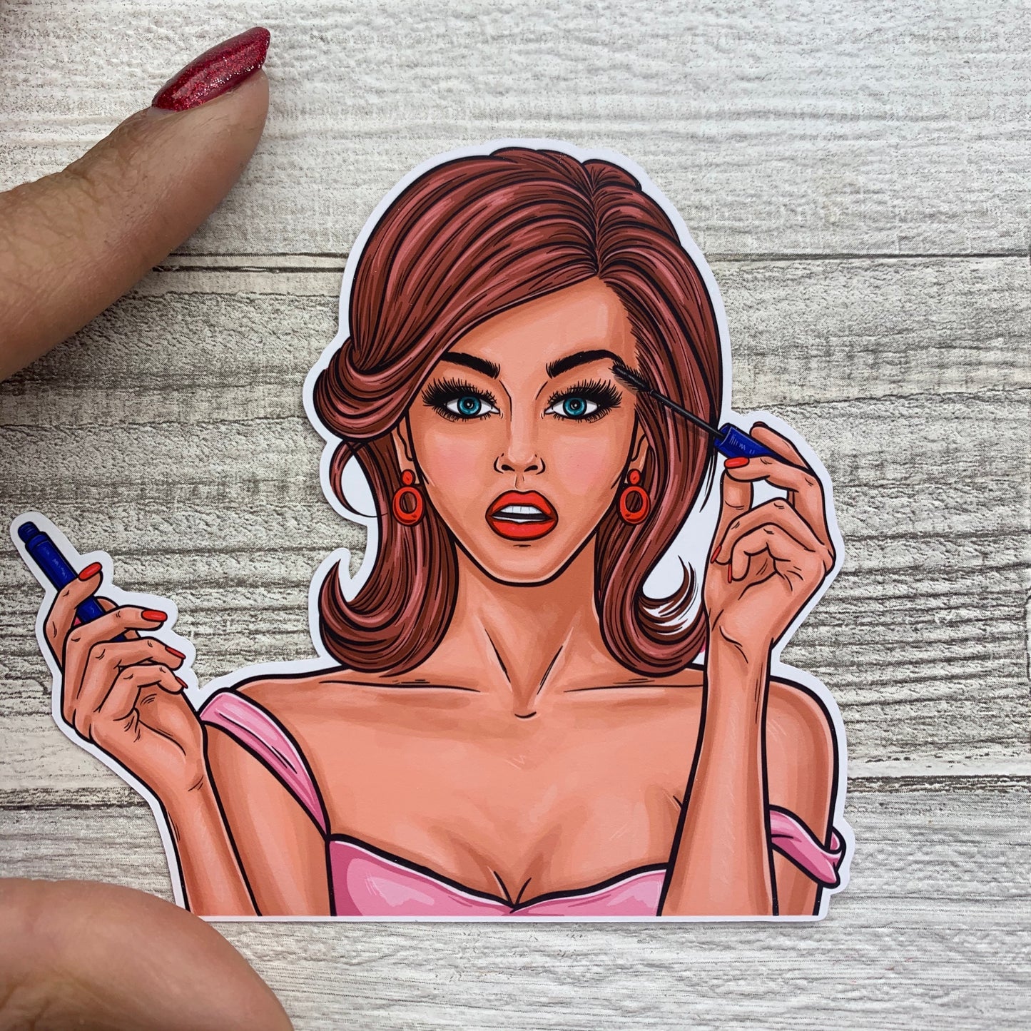 Make up girl  Die Cut