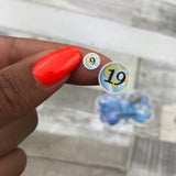 Globe date dots(2 sizes) stickers (DPD1349)