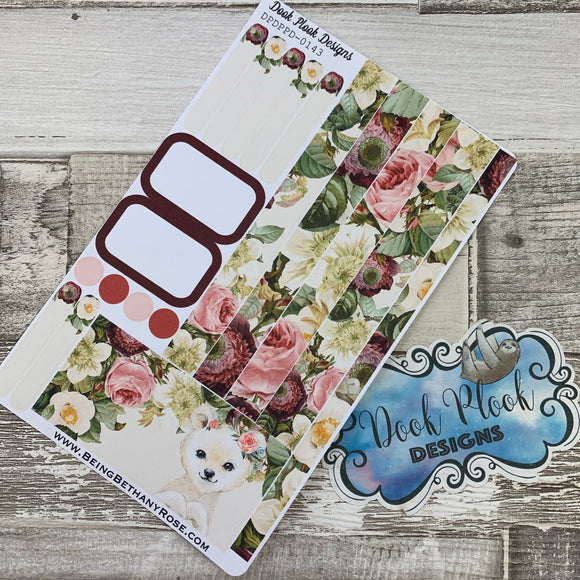 (0143) Passion Planner Daily stickers - Polar Bear Watercolour