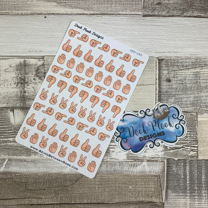 Mixed hand signal stickers (DPD280)